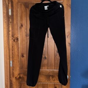 Black S tall pants: infinity scrubs